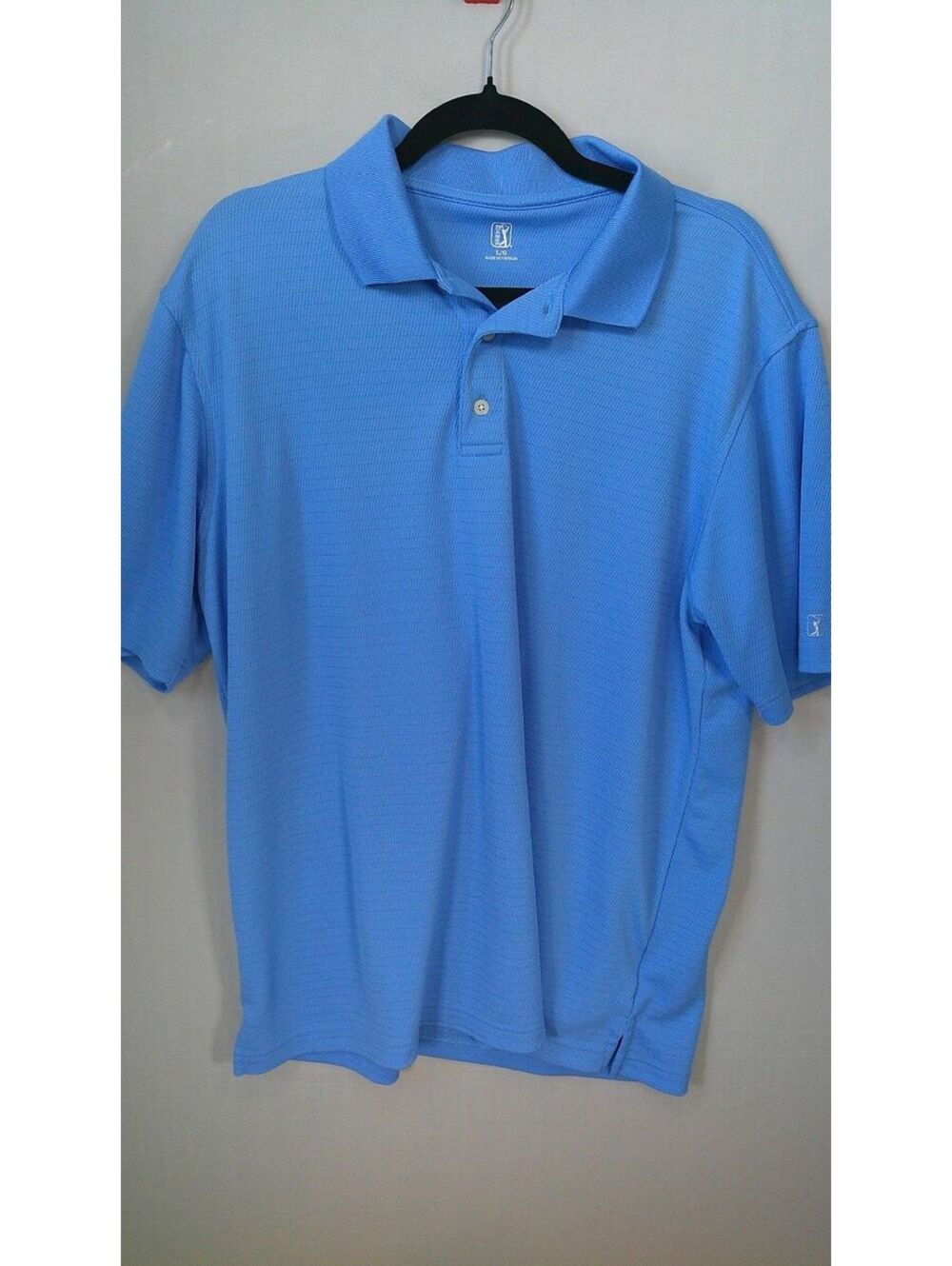 PGA Golf Men's Blue Performance Polo Shirt